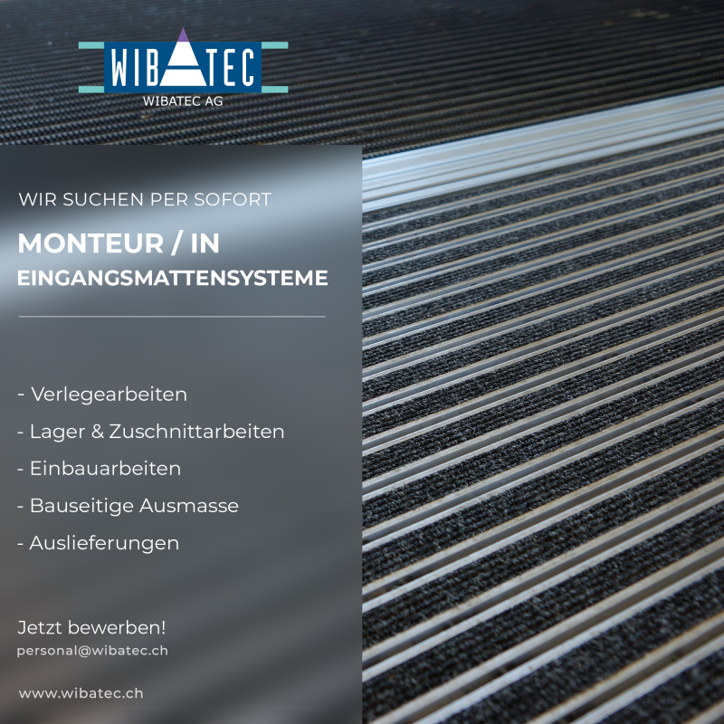 - Monteur/in Eingangsmattensysteme